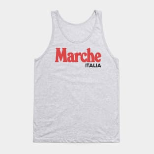 Marche // Italia Typography Region Design Tank Top